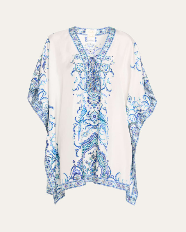 Isnik Lullaby Lace-Up Short Kaftan